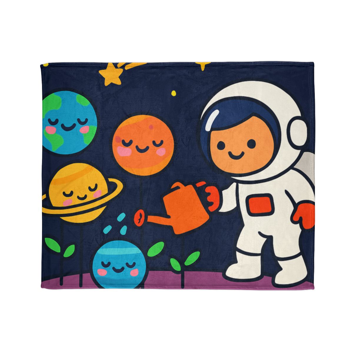 Galaxy Garden Of Friendly Planets warm winter blankets
