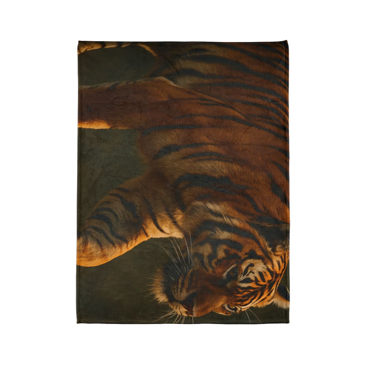 Forest Stalker Bengal Tiger personalized cozy blankets