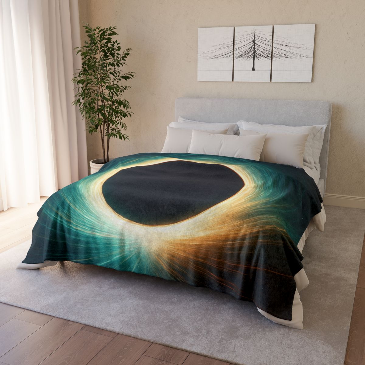 Gravity Well Halo designer printed blankets