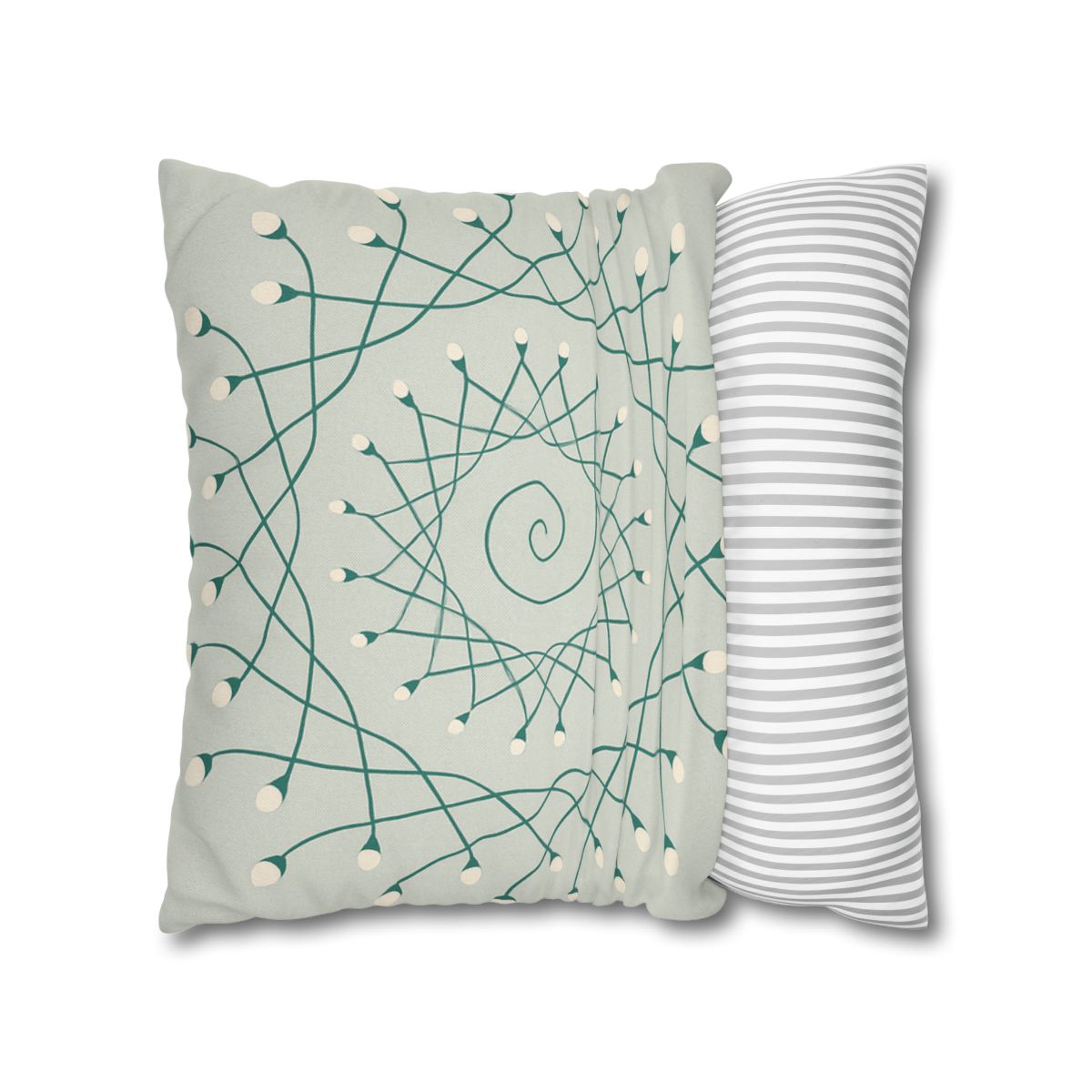Spiral Sprout Lattice custom pillow cases