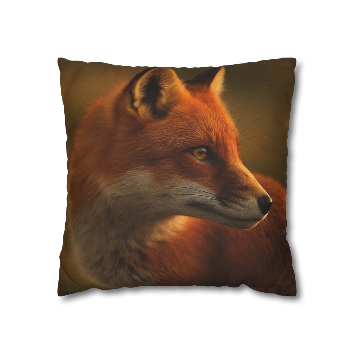 Crimson Whisper Red Fox trendy patterned pillow cases
