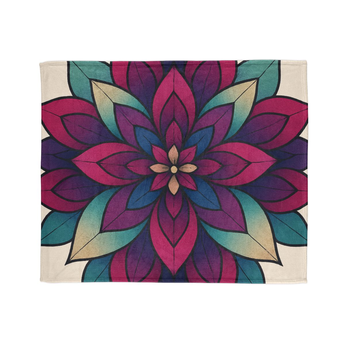 Petal Prism Overlap trendy patterned blankets