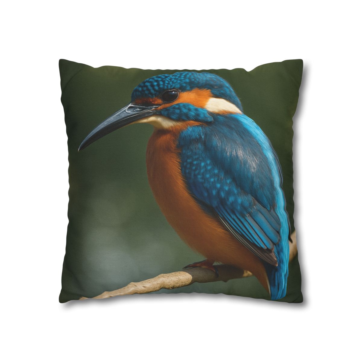 Azure Bolt Common Kingfisher designer print pillow cases
