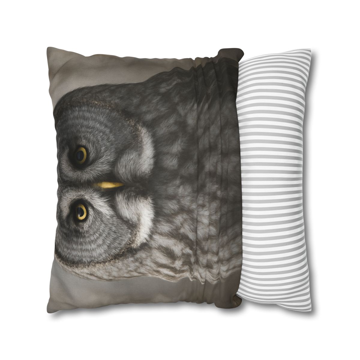 Frost Note Great Gray Owl personalized pillow covers