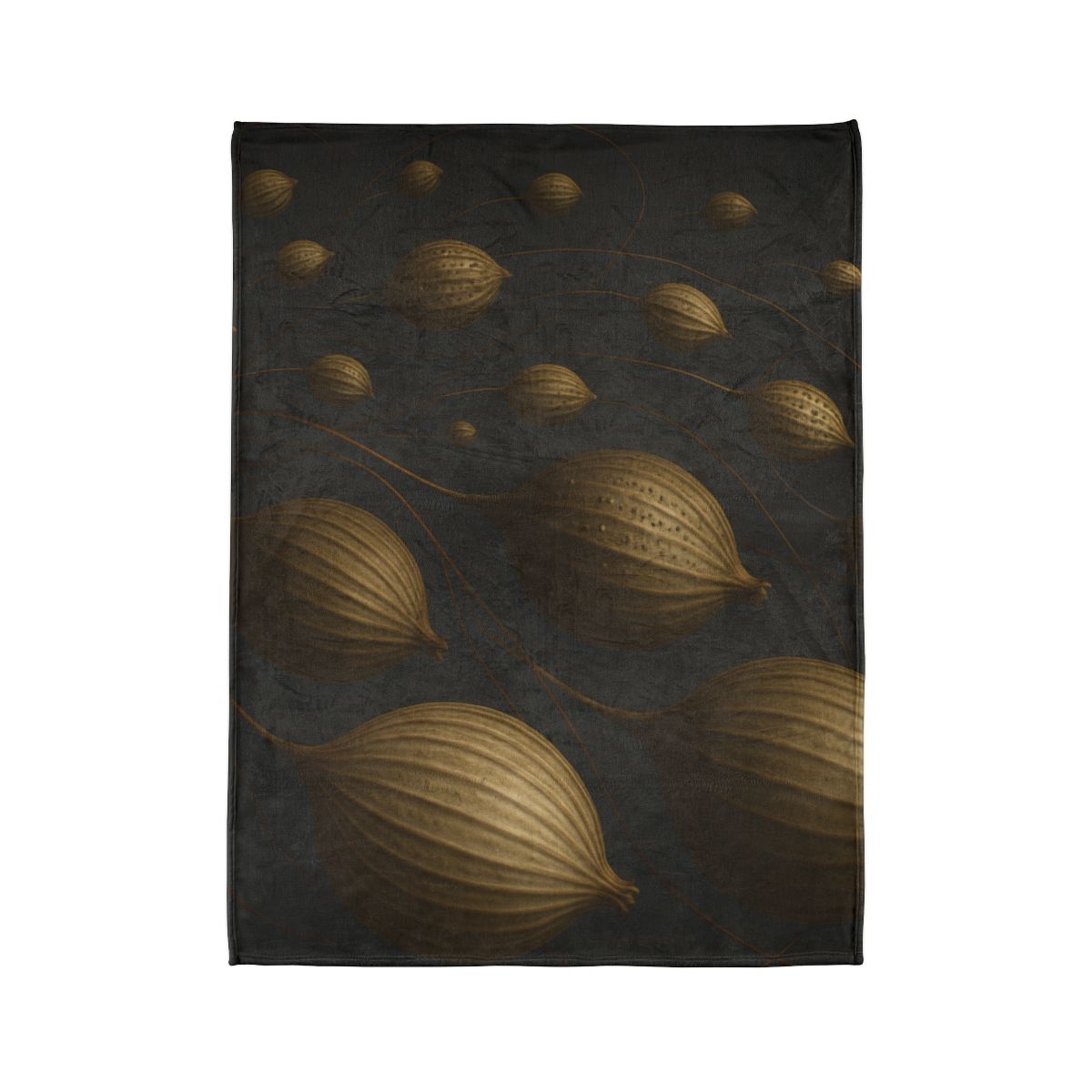 Seed Pod Orbital Cluster decorative home blankets