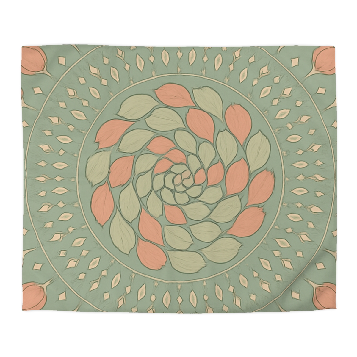 Bud Spiral Mandala trendy bedroom duvets