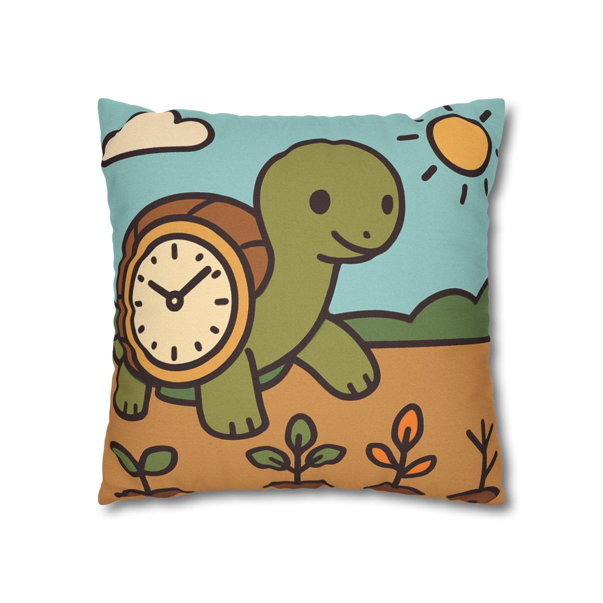 Time Travel Turtle Garden unique gift pillow cases