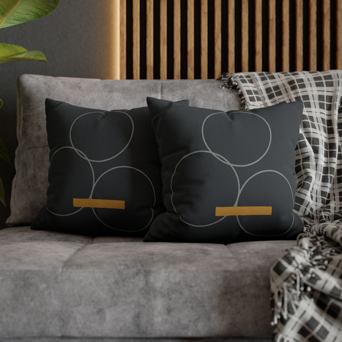 Three Rings With Shared Tangent Bar custom pillow cases