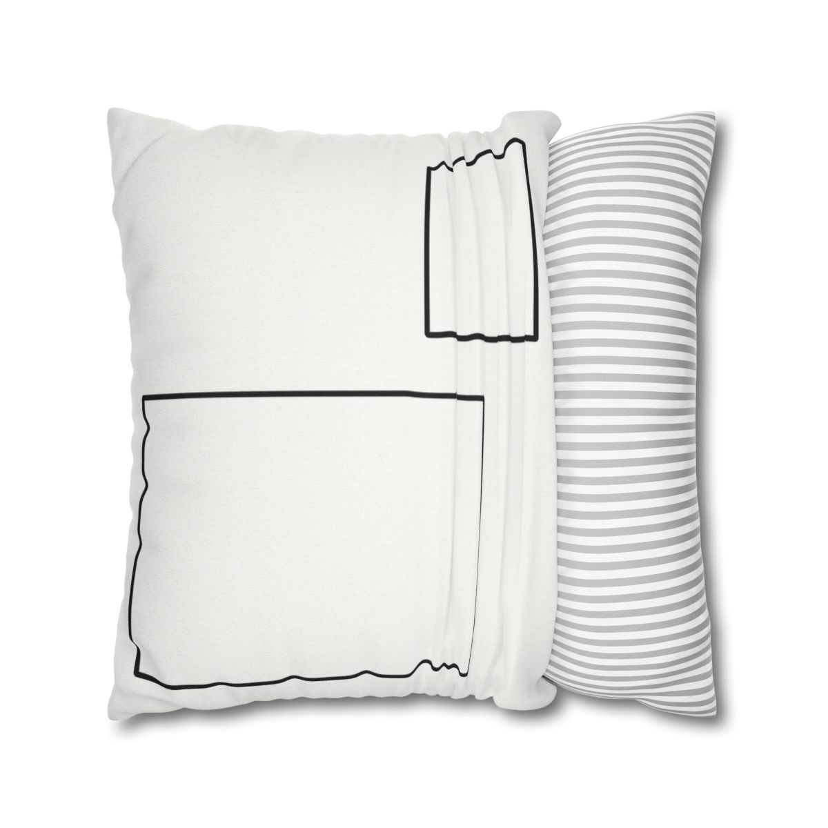 Offset Rectangle Pair With Anchor Line personalized pillow covers