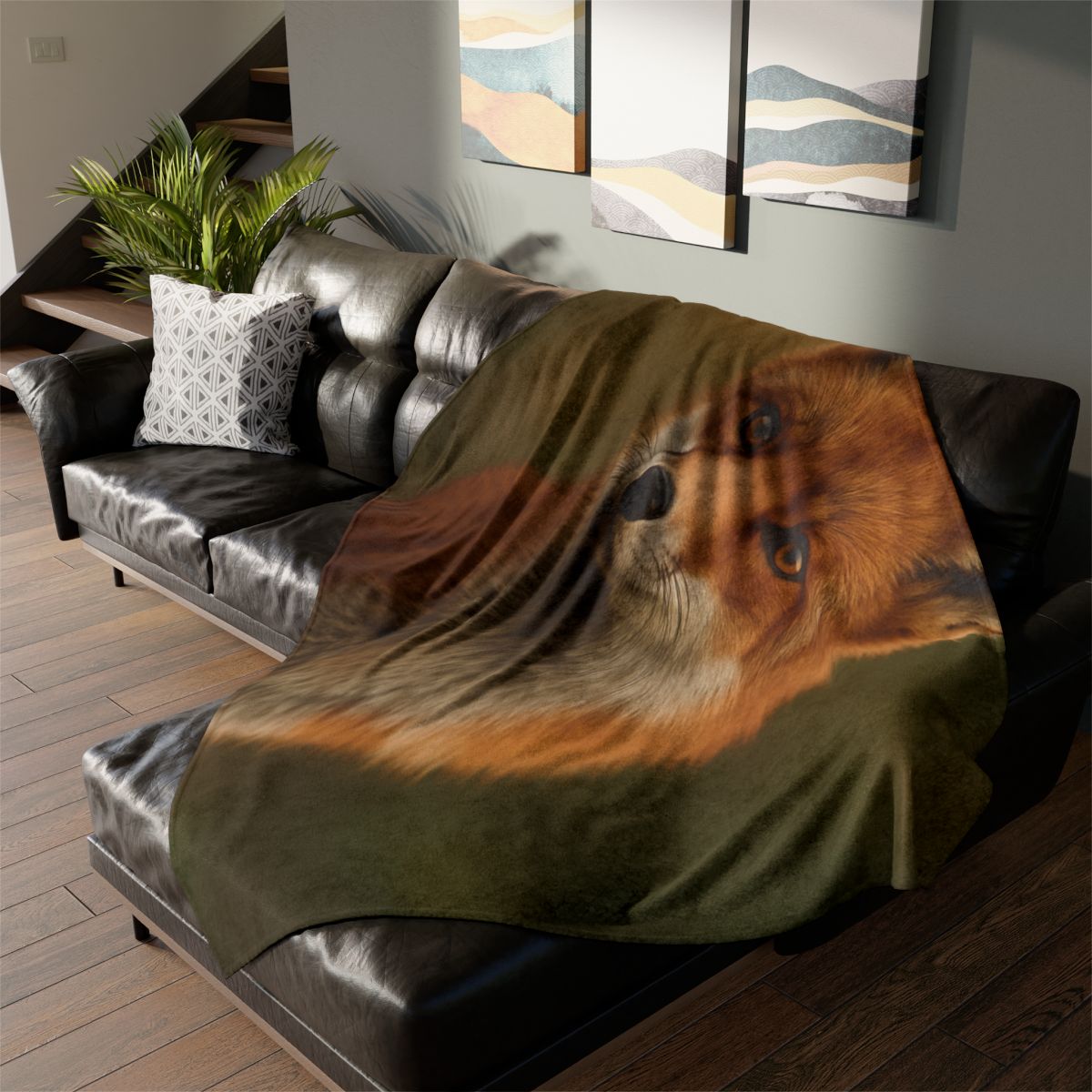 Crimson Whisper Red Fox unique gift blanketscustom blankets