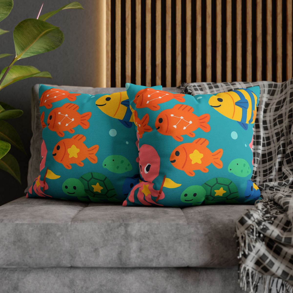 Underwater Galaxy Parade comfortable bedding pillow covers
