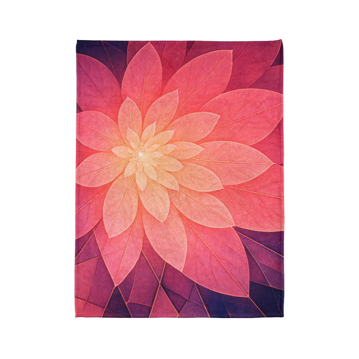 Petal Prism Overlap stylish throw blankets
