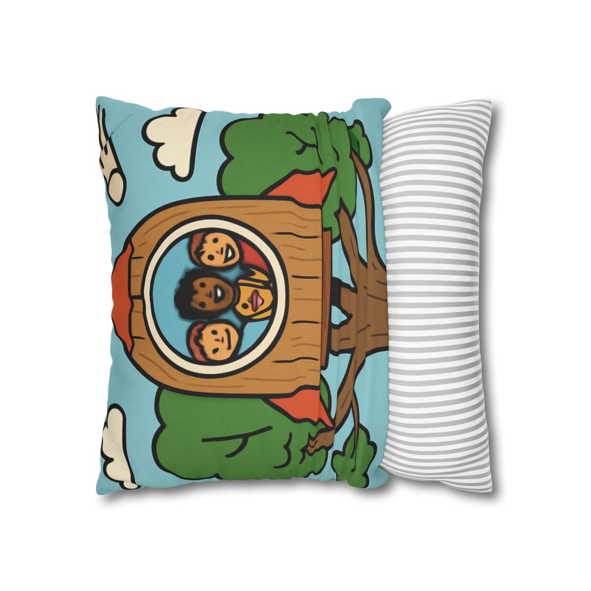 Time Traveling Treehouse Rocket stylish decorative pillowcases