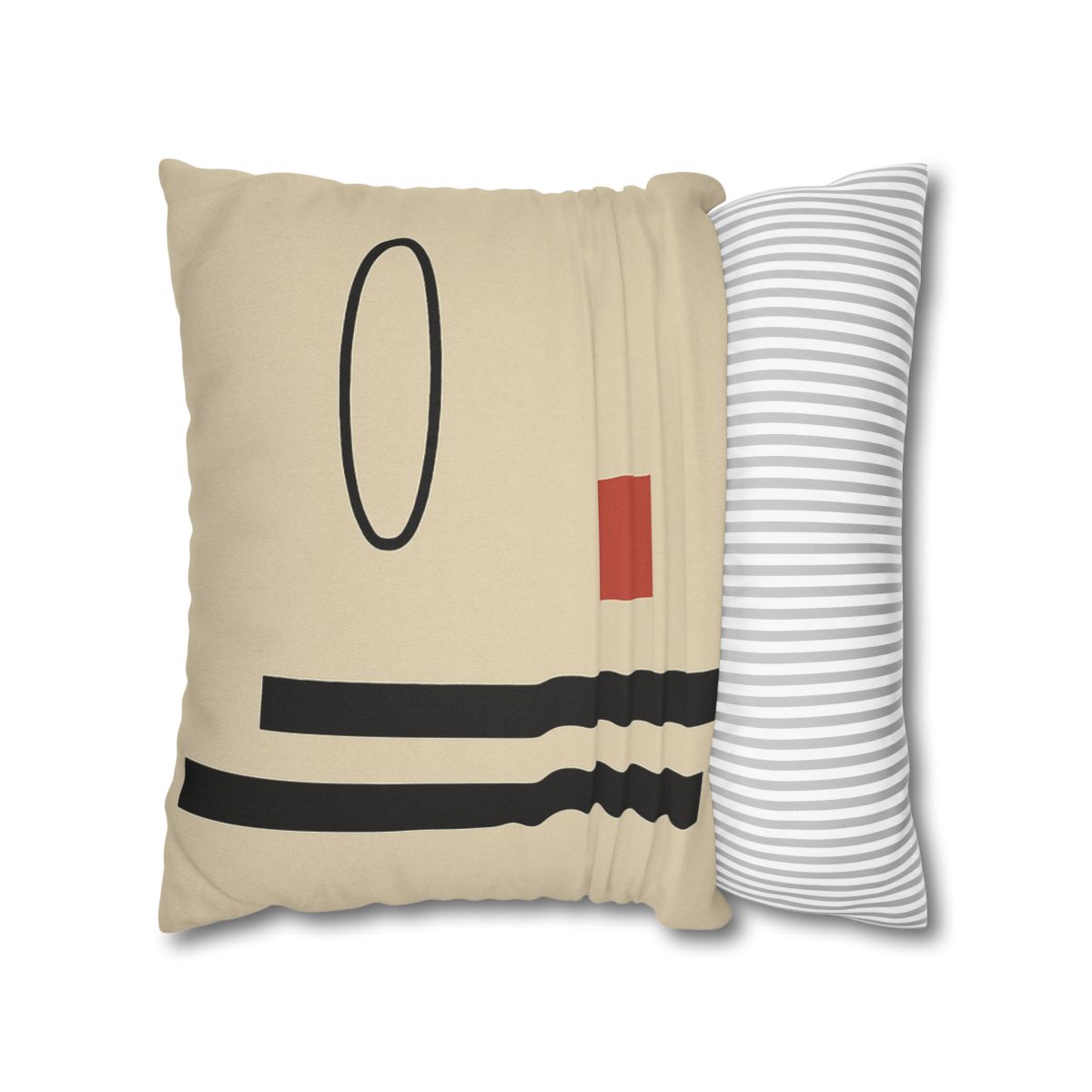 Aligned Posts With Floating Oval personalized pillow covers