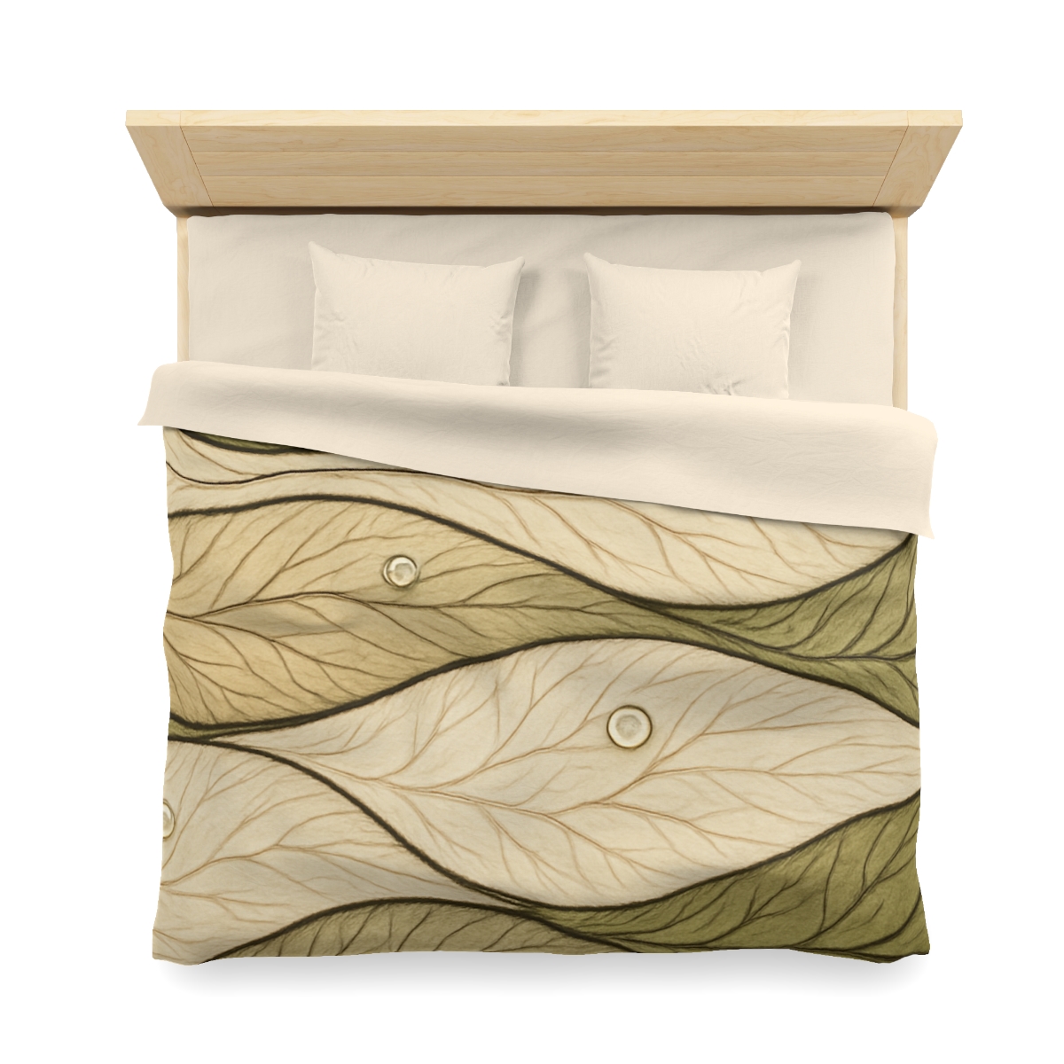 Leaf Vein Topography Waves trendy bedroom duvets