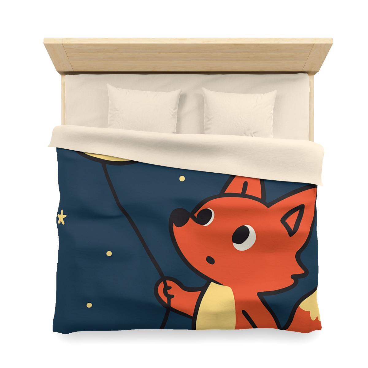 Stargazing Fox And Moon Kite trendy bedroom duvets