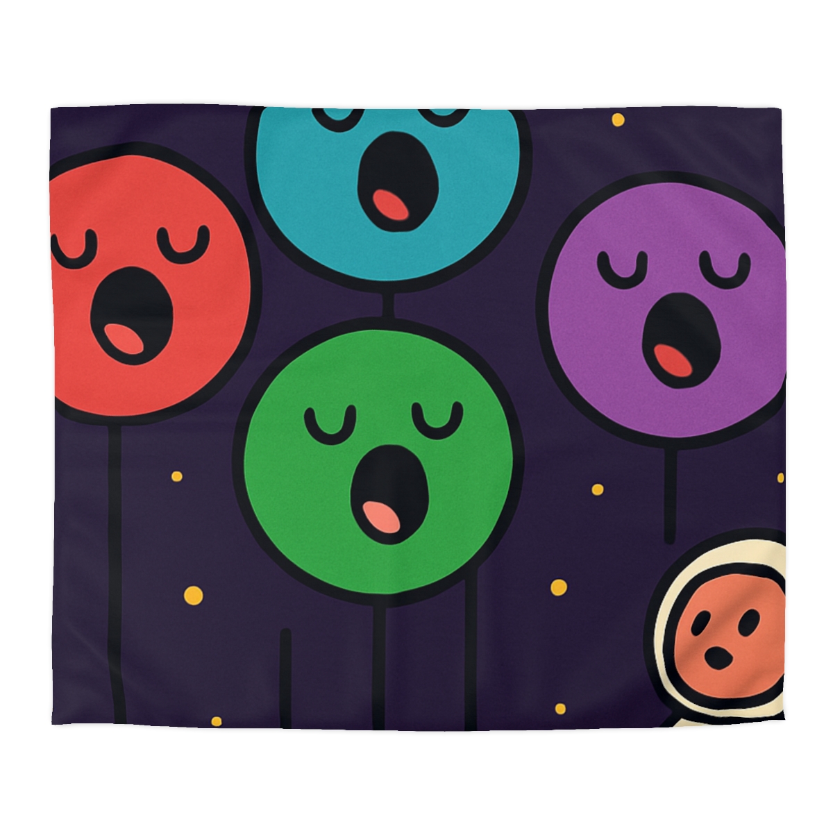 Galaxy Garden Of Singing Planets designer printed duvets