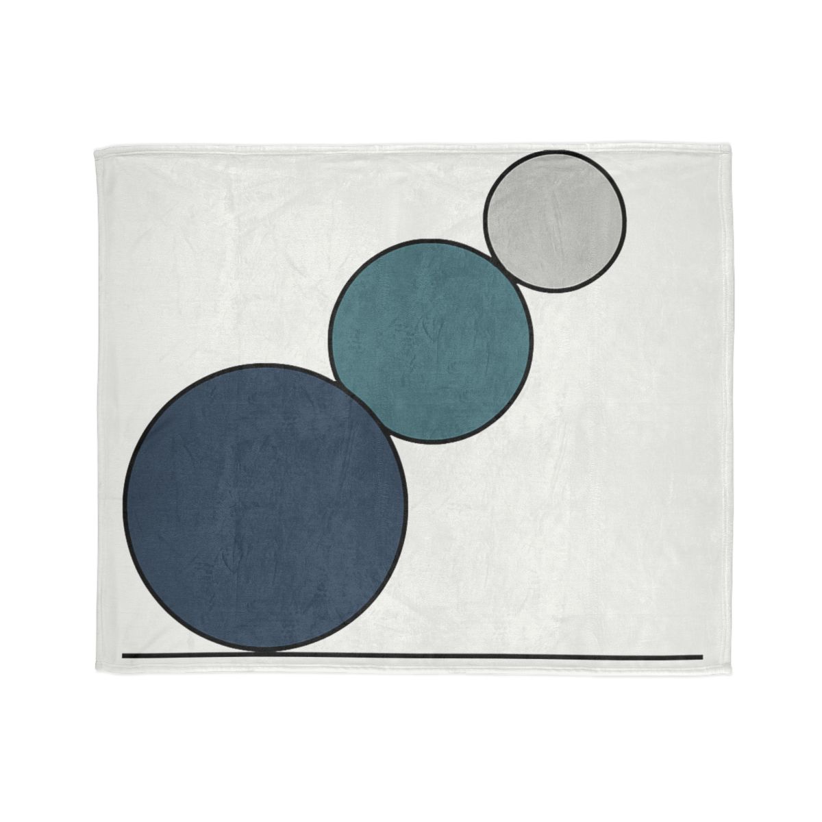 Staggered Circle Trio stylish throw blankets