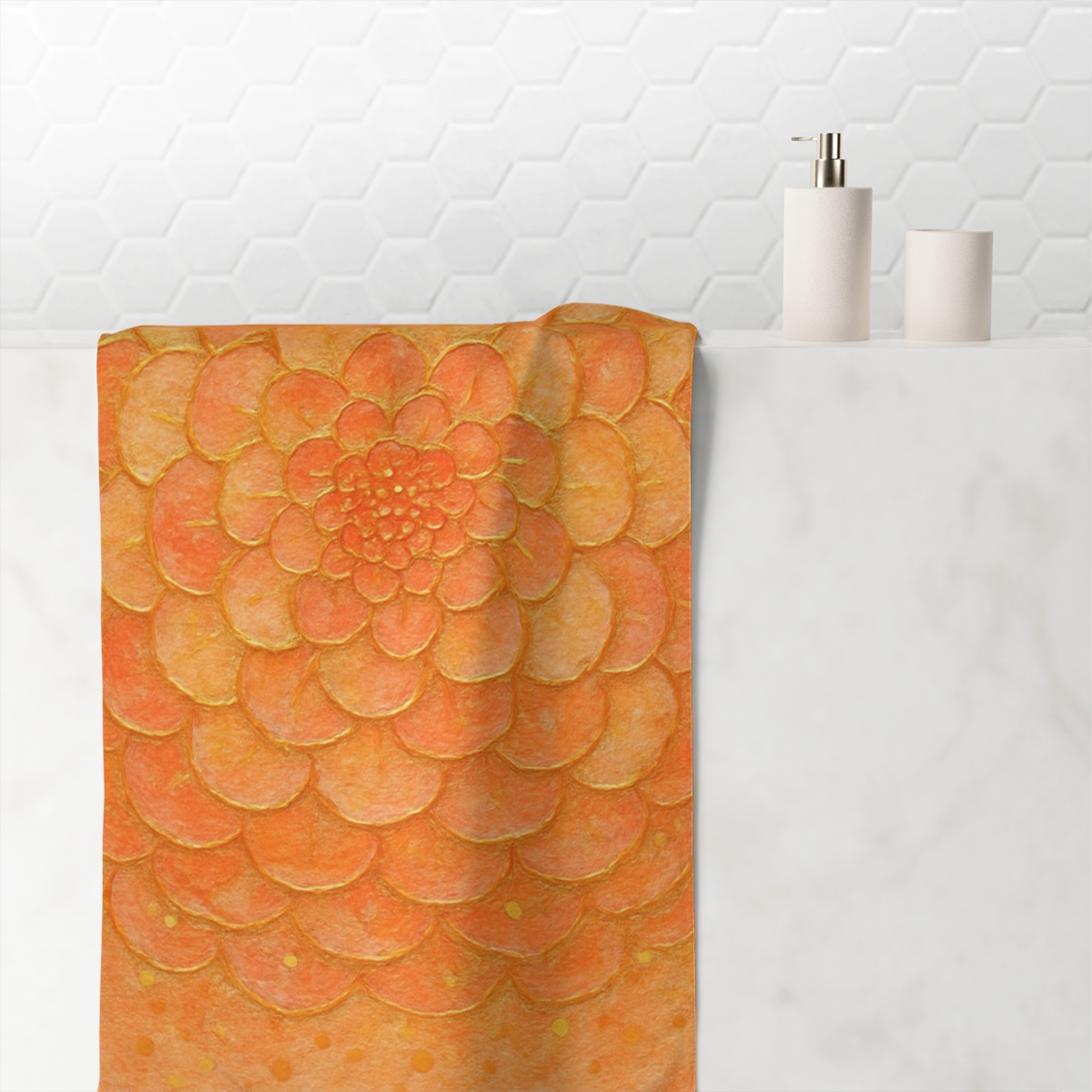 Petal Mosaic Halo comfortable face towels
