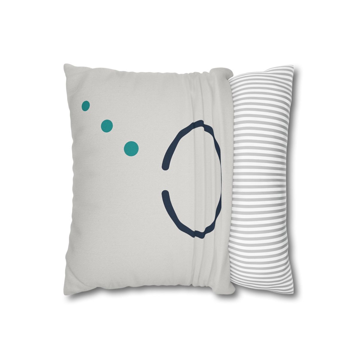 Split Ring And Ascending Dots stylish decorative pillowcases