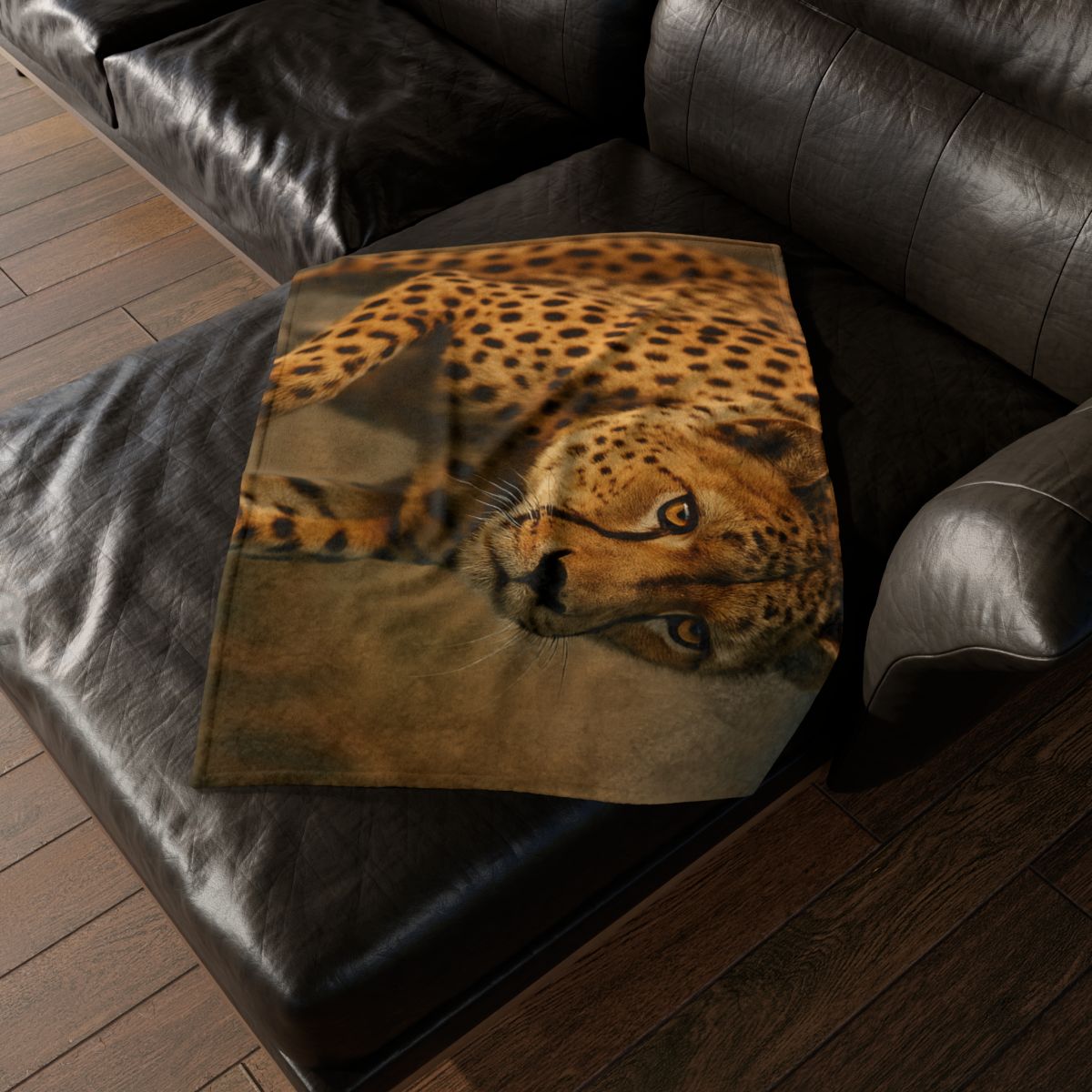 Dawn Racer Cheetah designer printed blankets