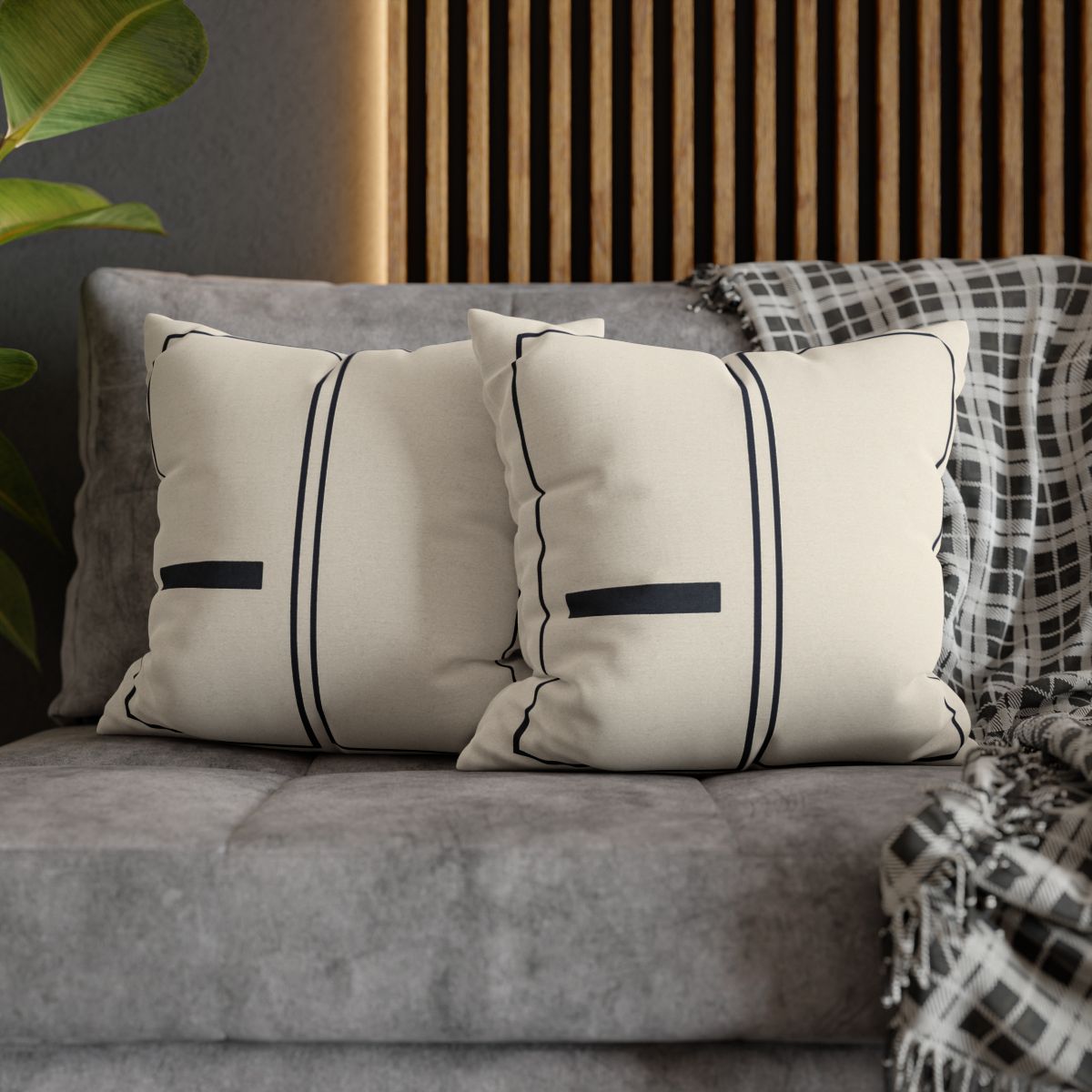 Twin Frames With Offset Bar trendy patterned pillow cases