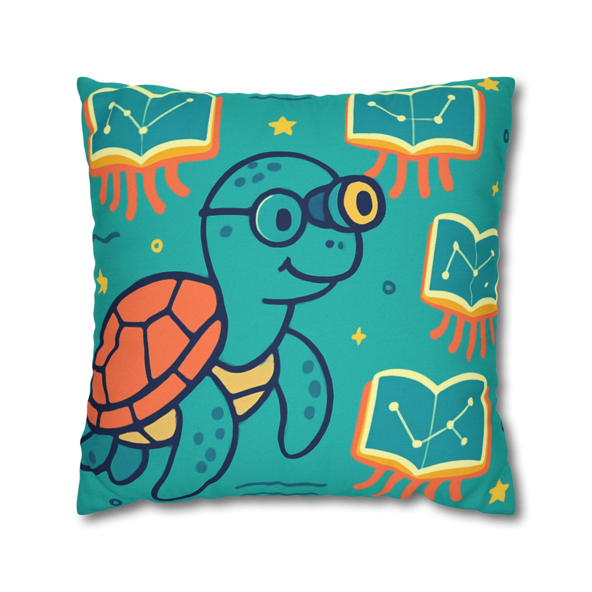 Stargazer Turtle And Floating Jellybooks trendy patterned pillow cases