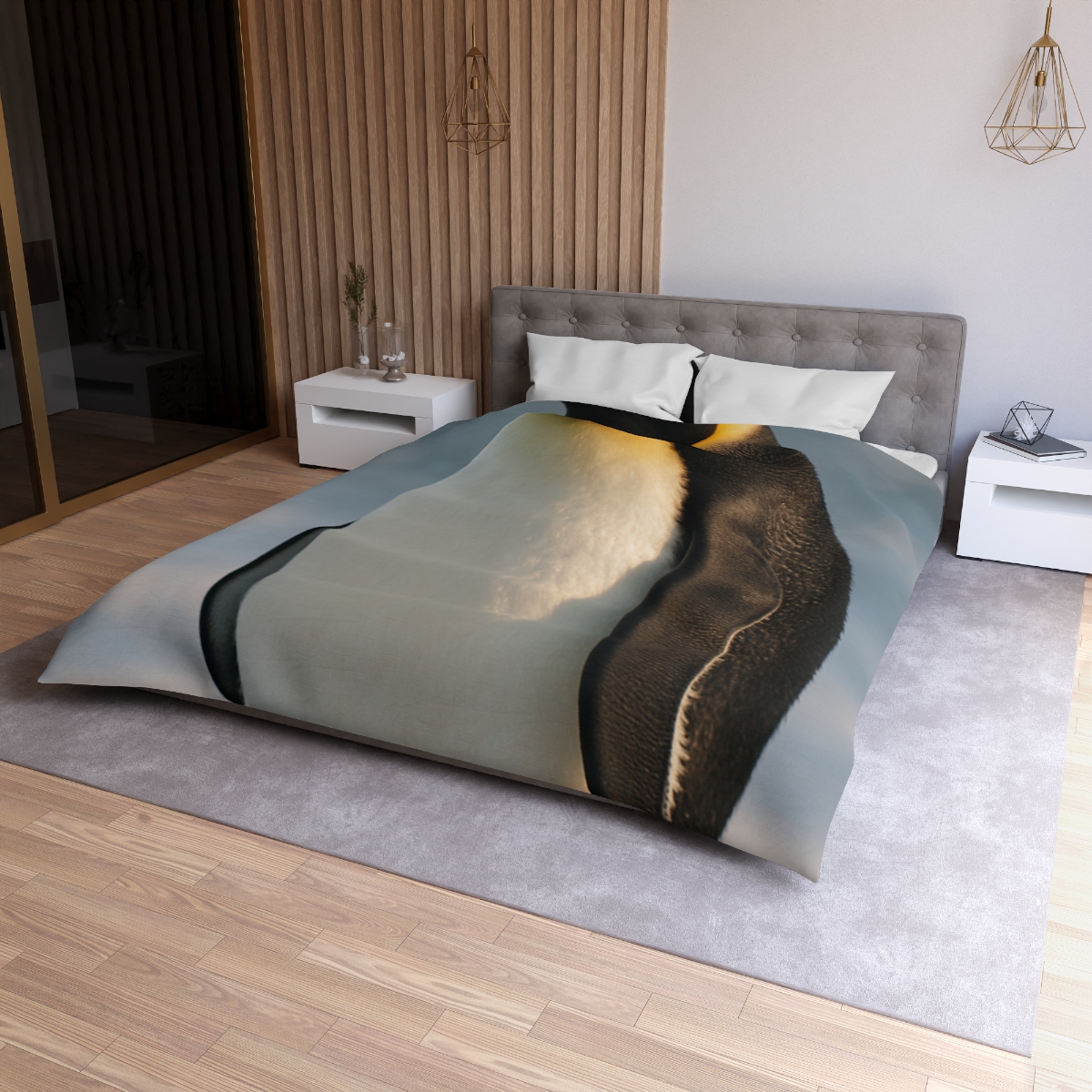 Aurora Drift Emperor Penguin unique patterned duvets