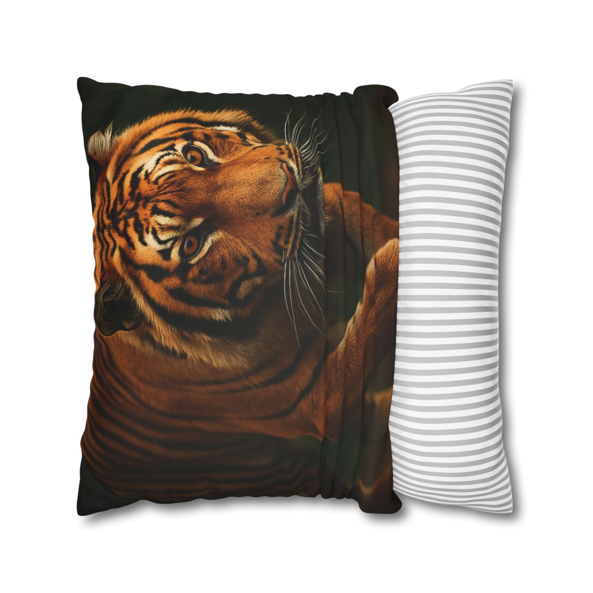 Forest Stalker Bengal Tiger trendy patterned pillow cases
