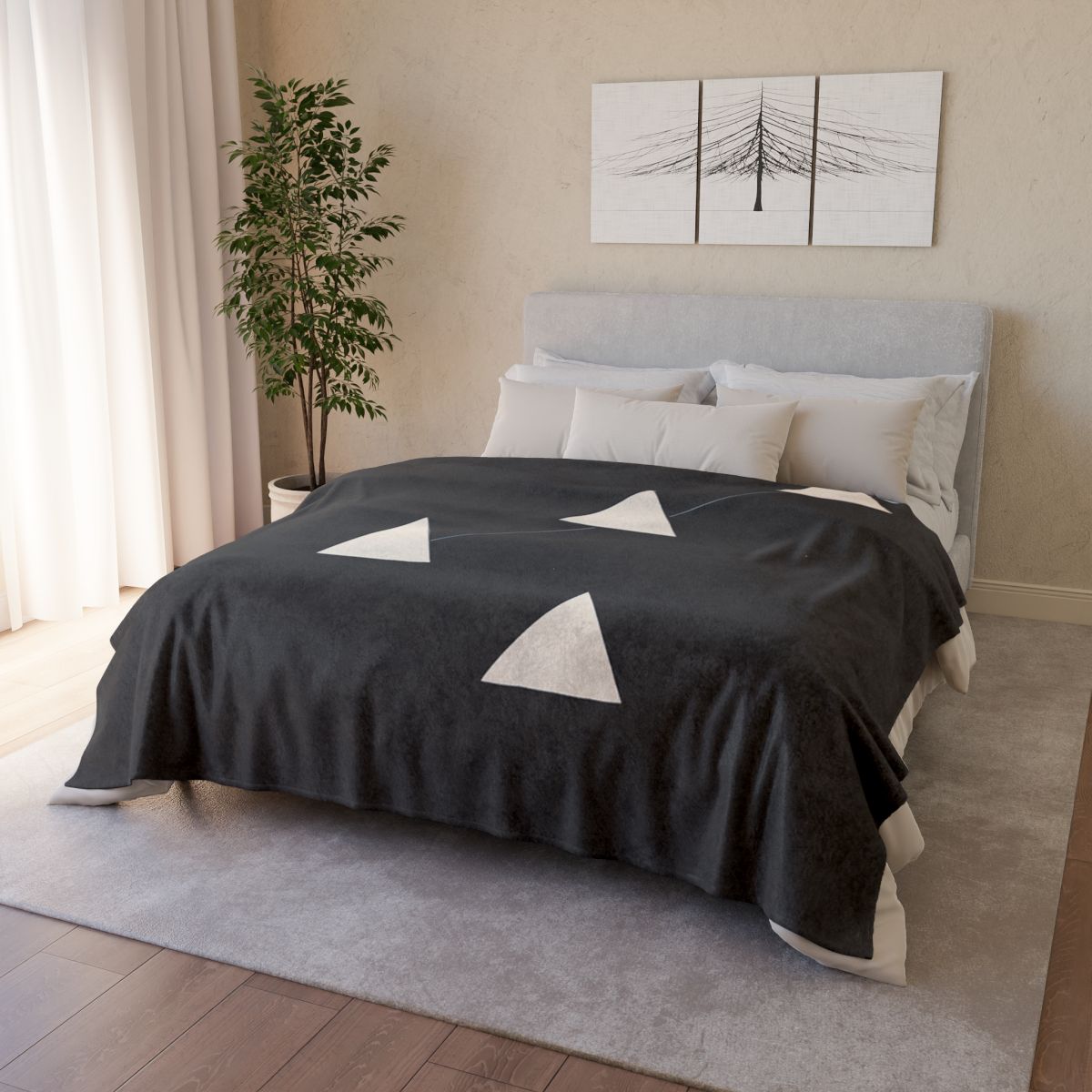 Triangular Constellation Steps personalized cozy blankets