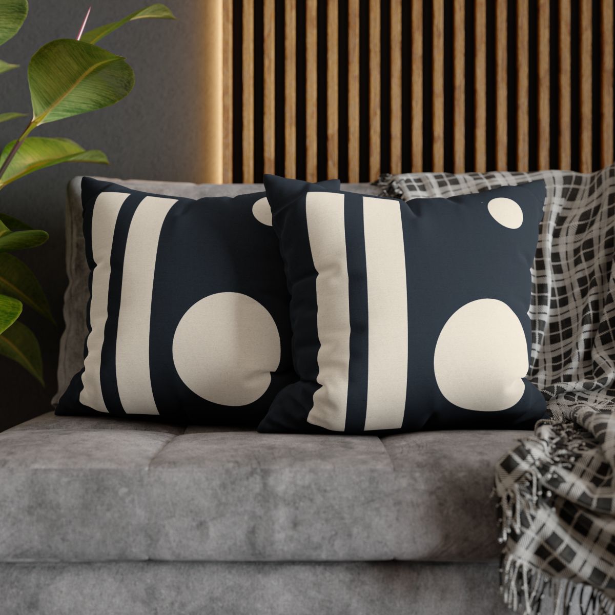 Periapsis Bars And Two Moons stylish decorative pillowcases