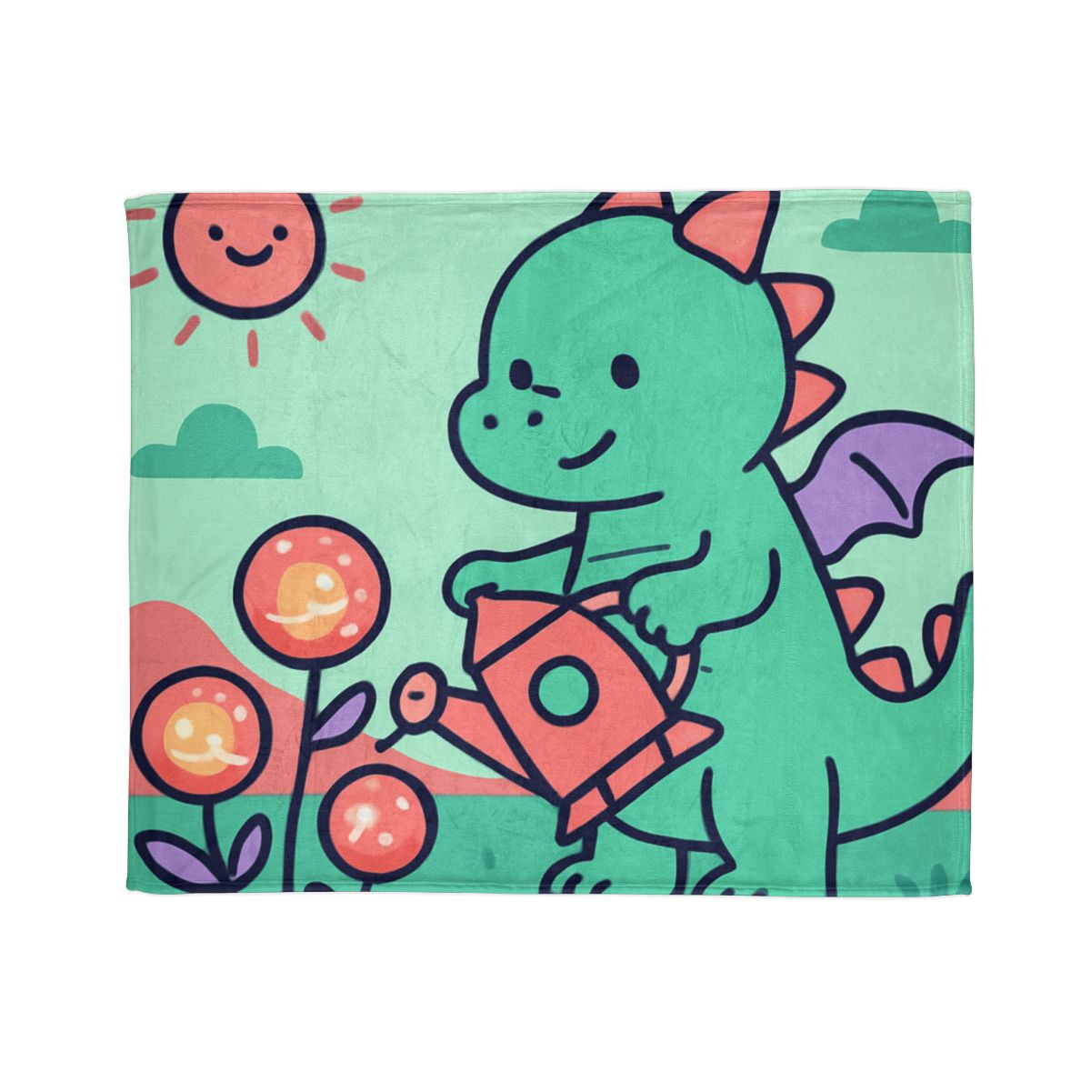 Cosmic Garden Dragon decorative home blankets