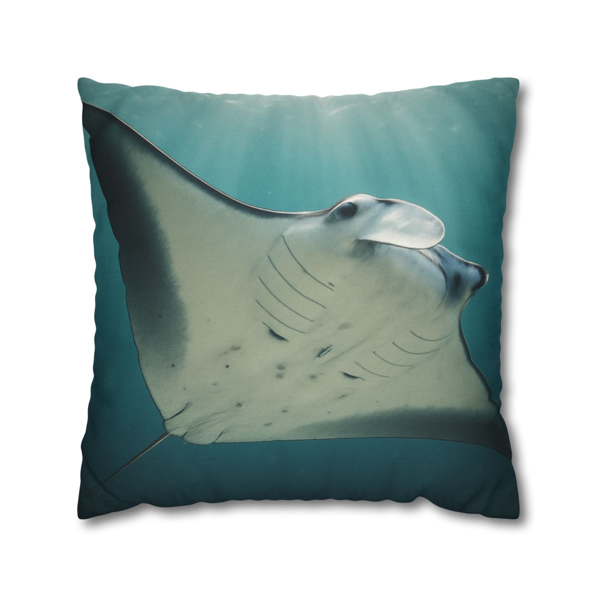 Celestial Glide Reef Manta Ray stylish decorative pillowcases