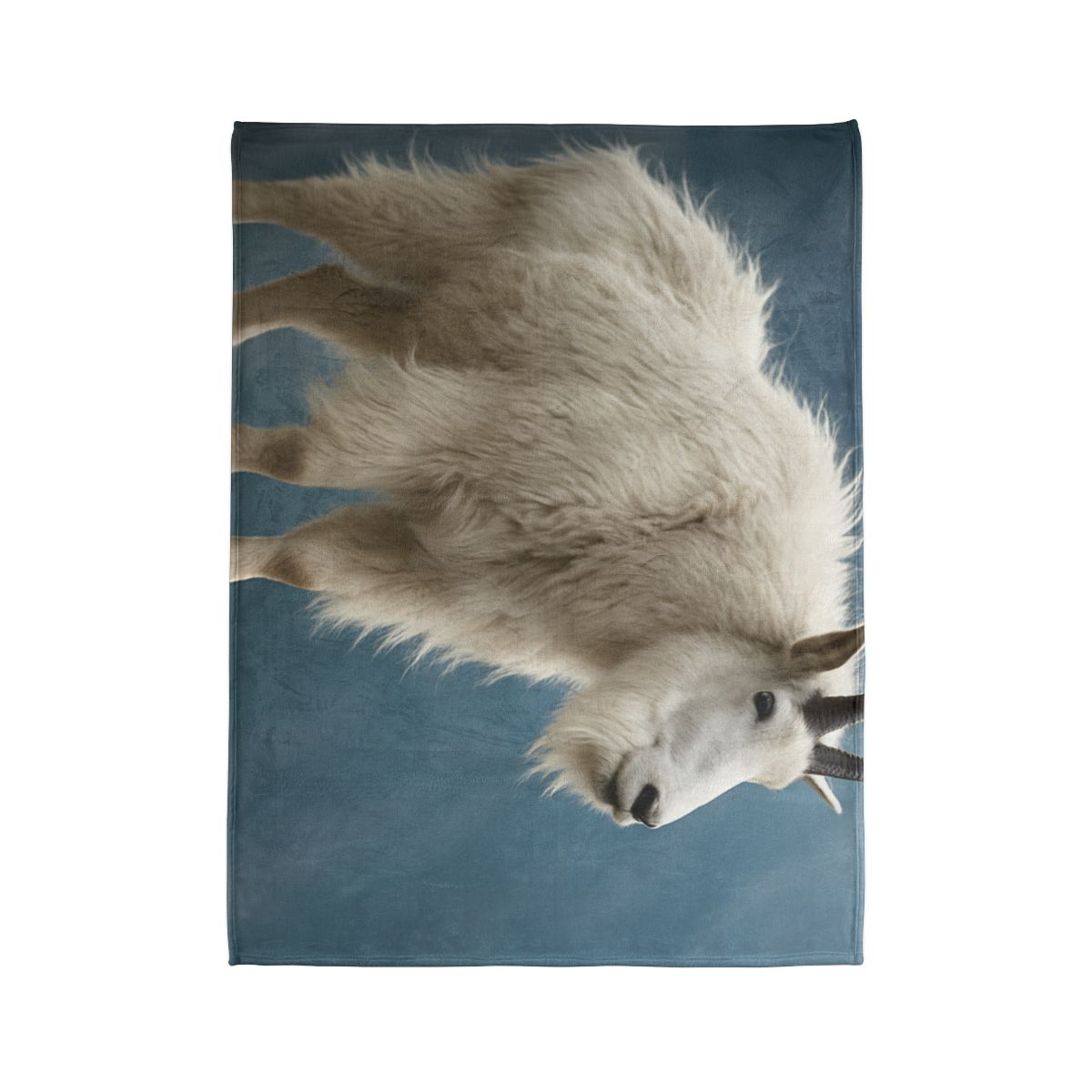 Glimmer Peak Mountain Goat designer printed blankets
