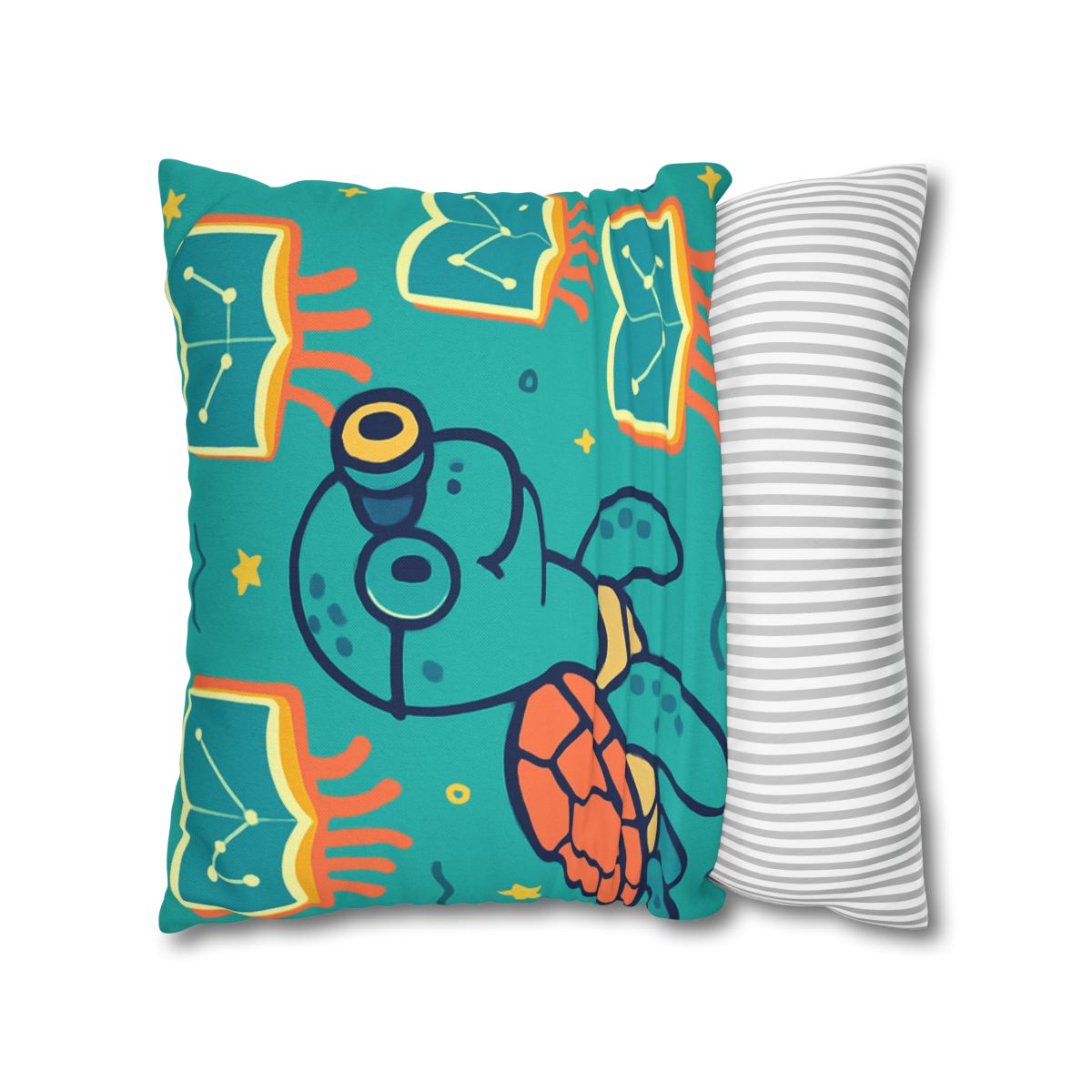 Stargazer Turtle And Floating Jellybooks trendy patterned pillow cases