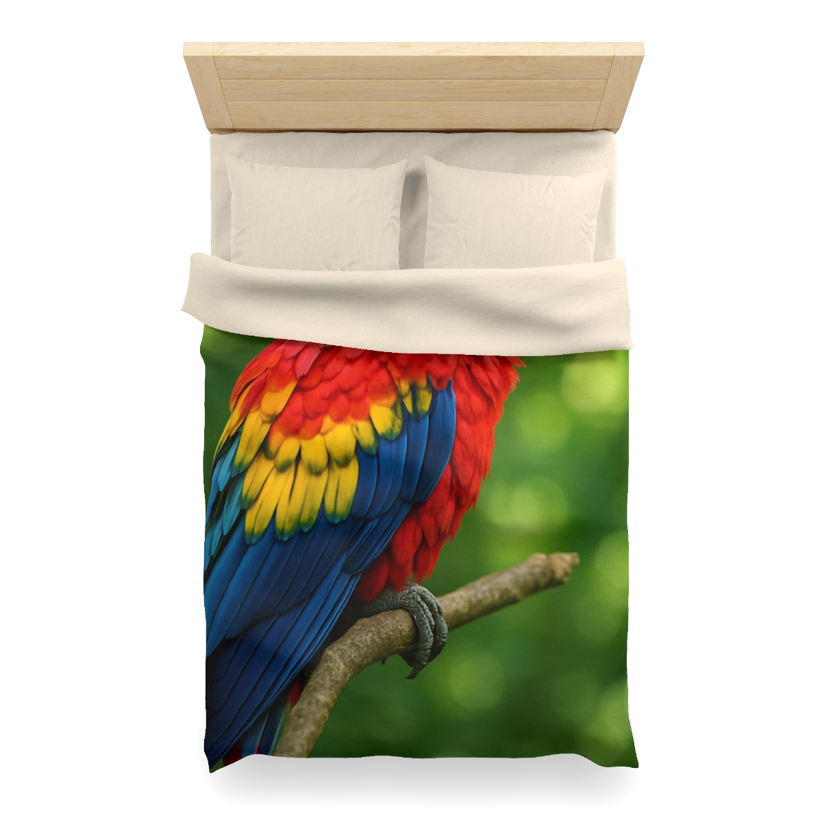 Color Storm Scarlet Macaw trendy bedroom duvets