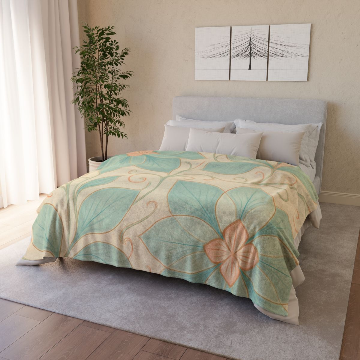 Petal Matrix Lace trendy patterned blankets