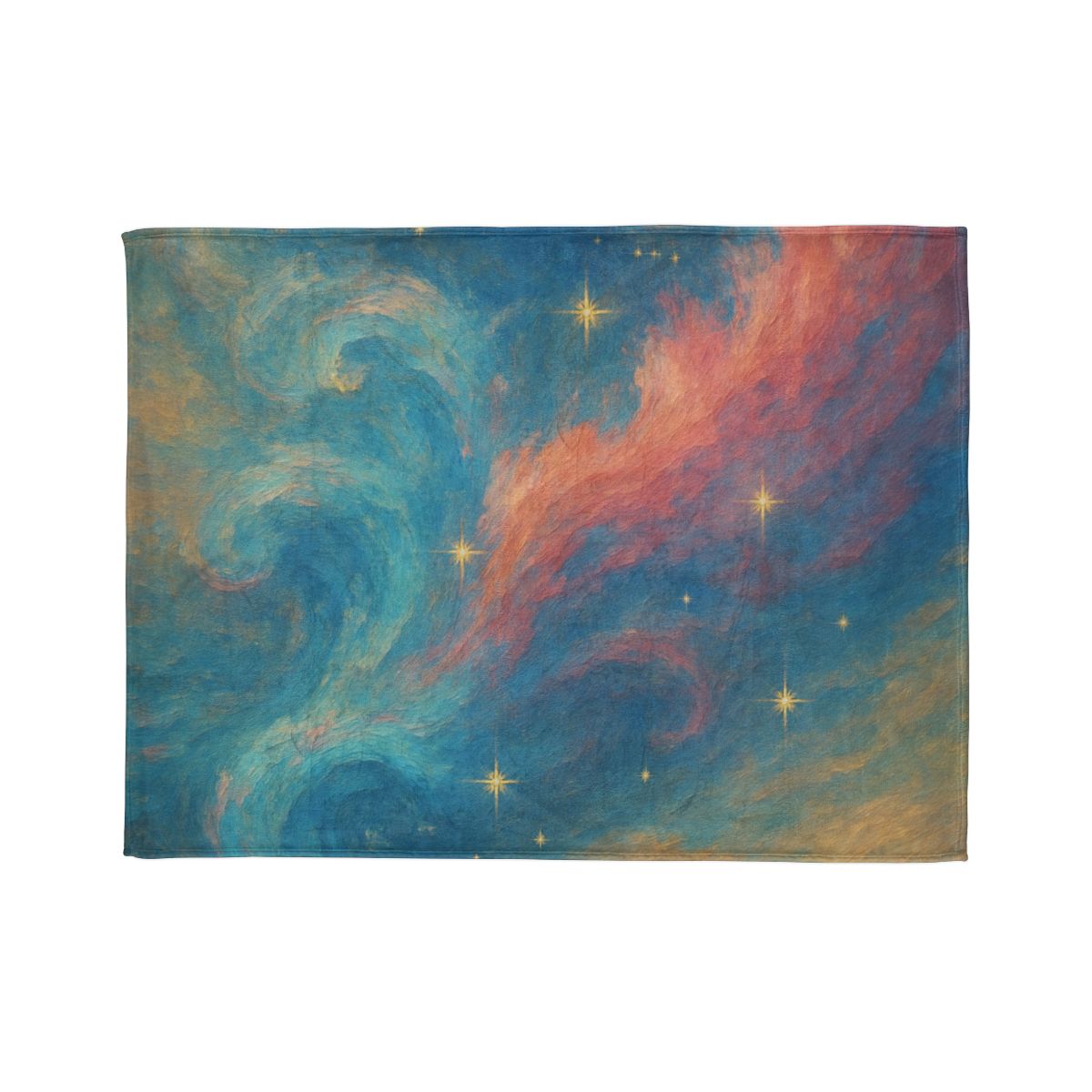 Chromatic Nebula Tidal Bloom decorative home blankets