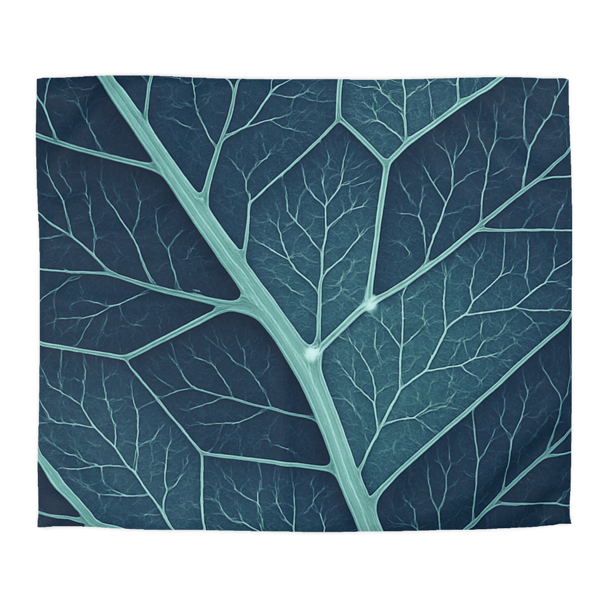 Leaf Vein Circuit Map designer printed duvets