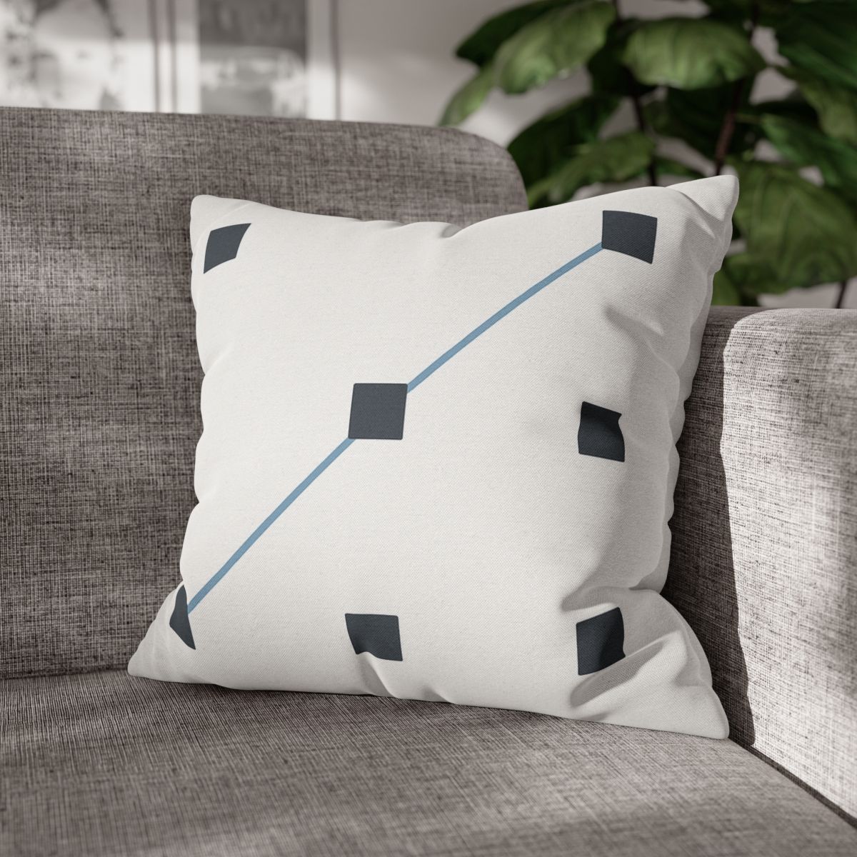 Diagonal Star Path Grid personalized pillow covers