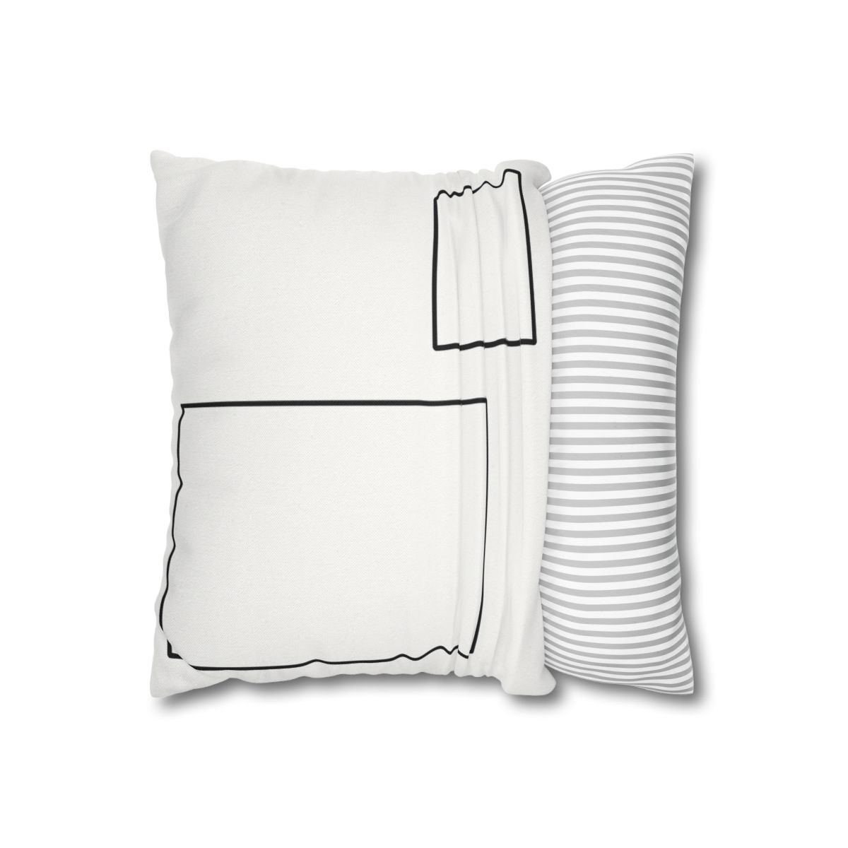 Offset Rectangle Pair With Anchor Line personalized pillow covers
