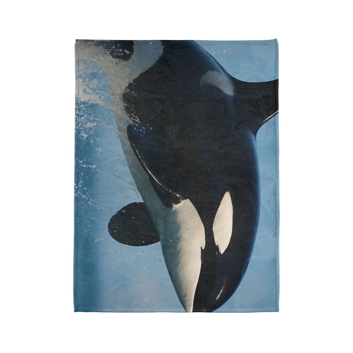 Tidal Monarch Orca soft fleece blankets