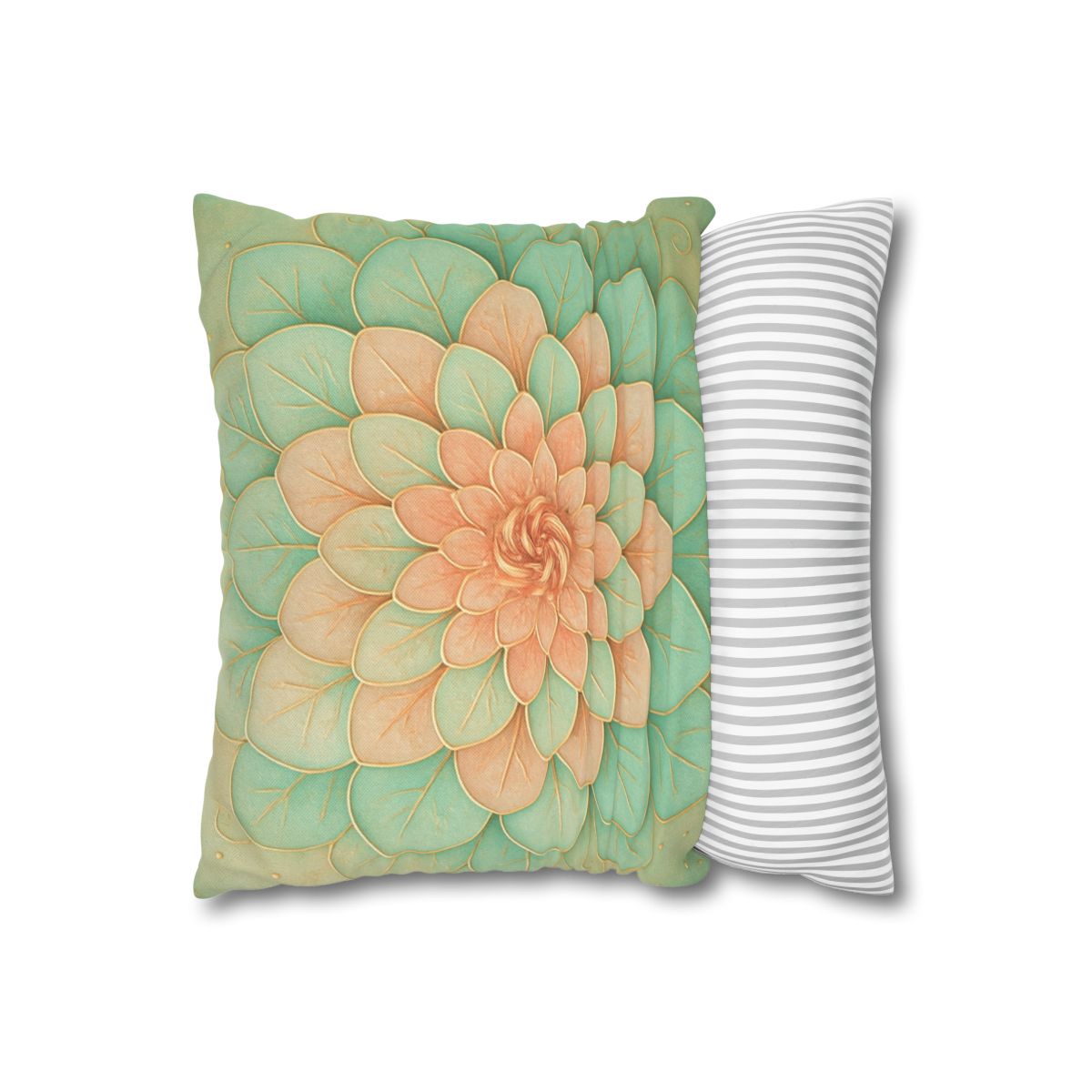 Petal Spiral Mosaic custom pillow cases