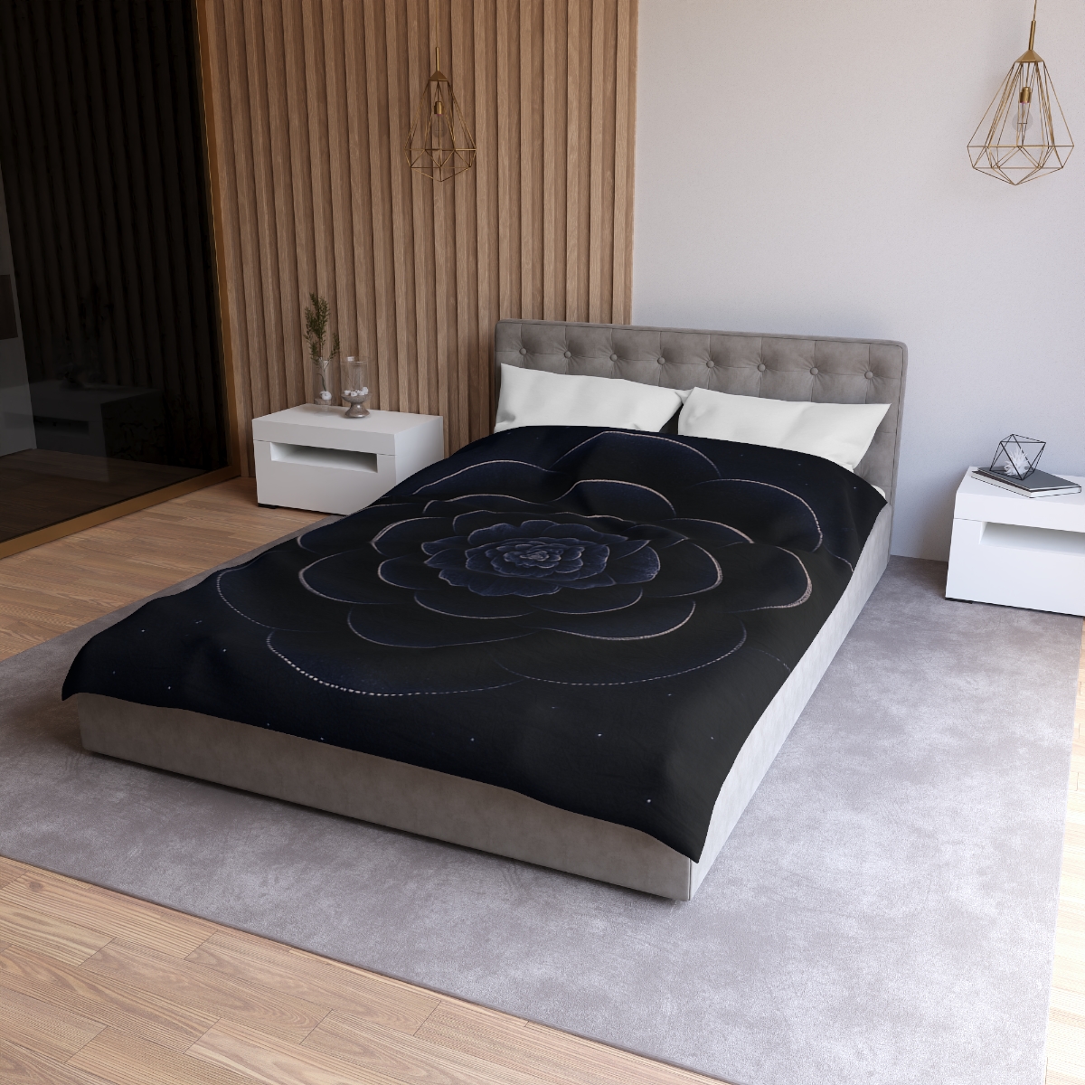 Petal Eclipse Rosette soft comforter duvets