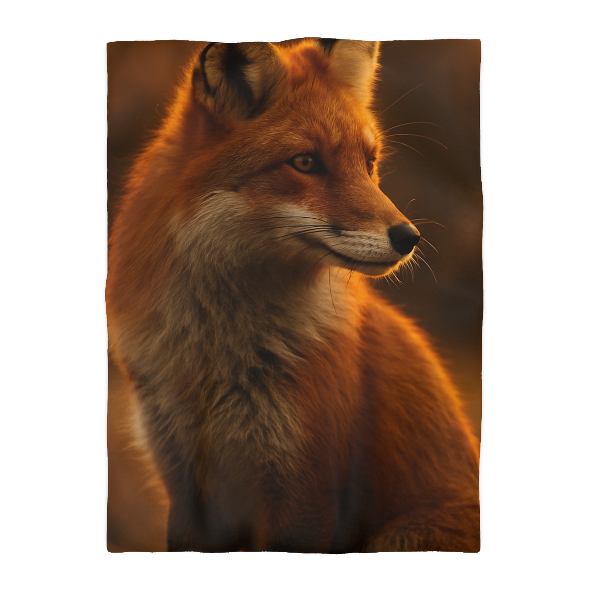 Crimson Whisper Red Fox warm winter duvets