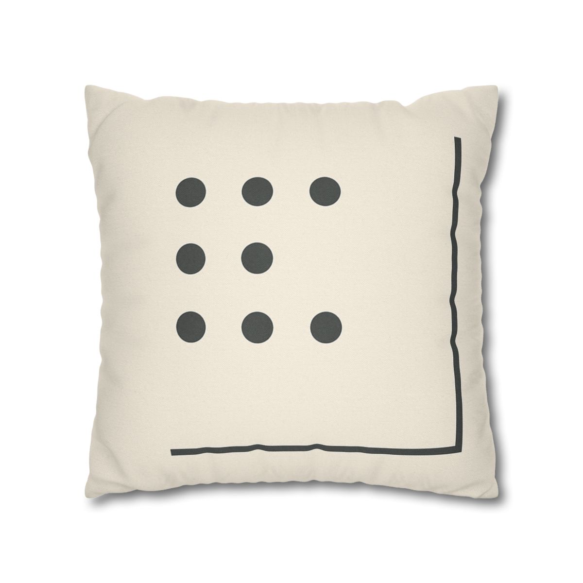 Sparse Dot Grid With Broken Frame trendy patterned pillow cases