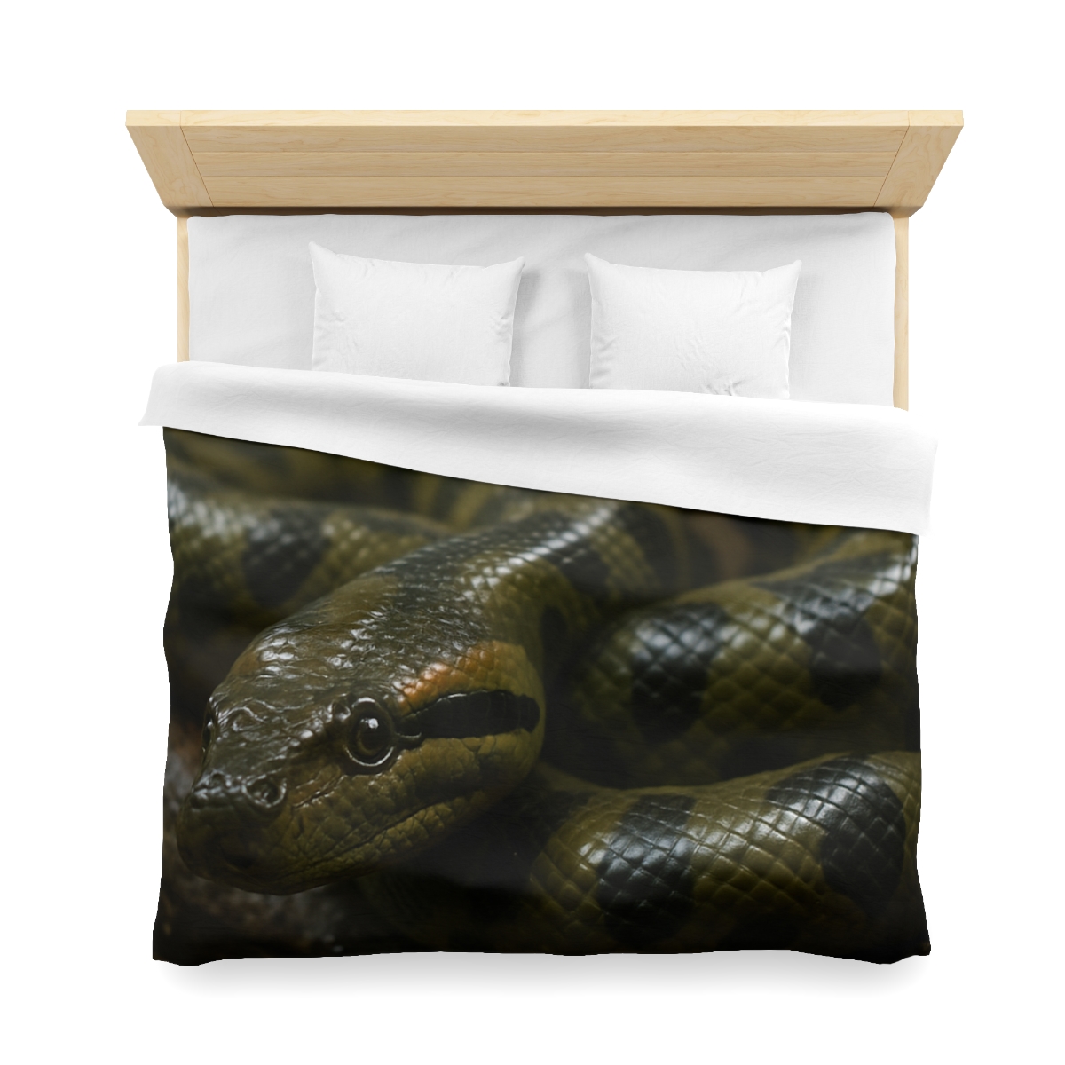 Shadow Coil Green Anaconda personalized bedding duvets
