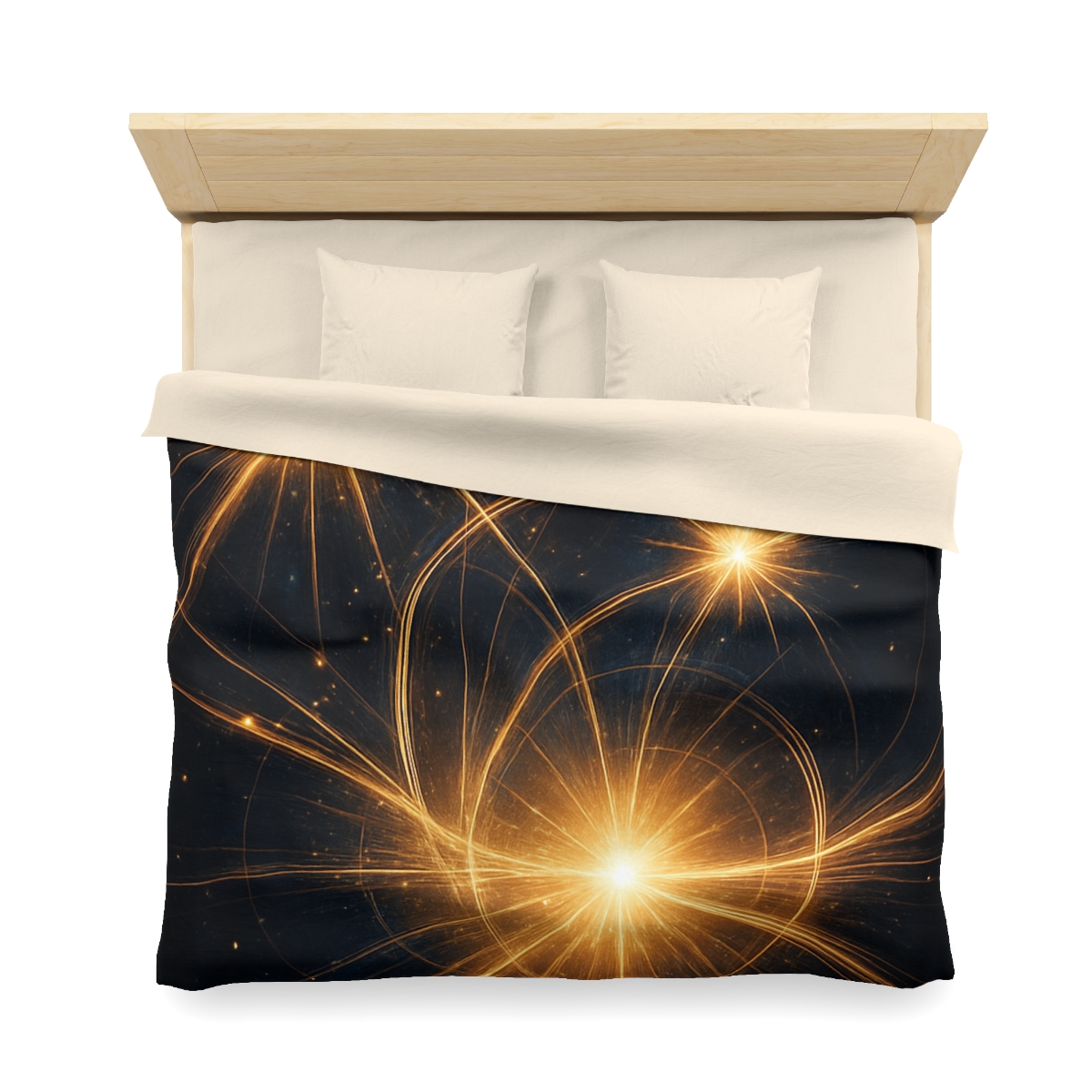 Photon Burst Constellation designer printed duvets