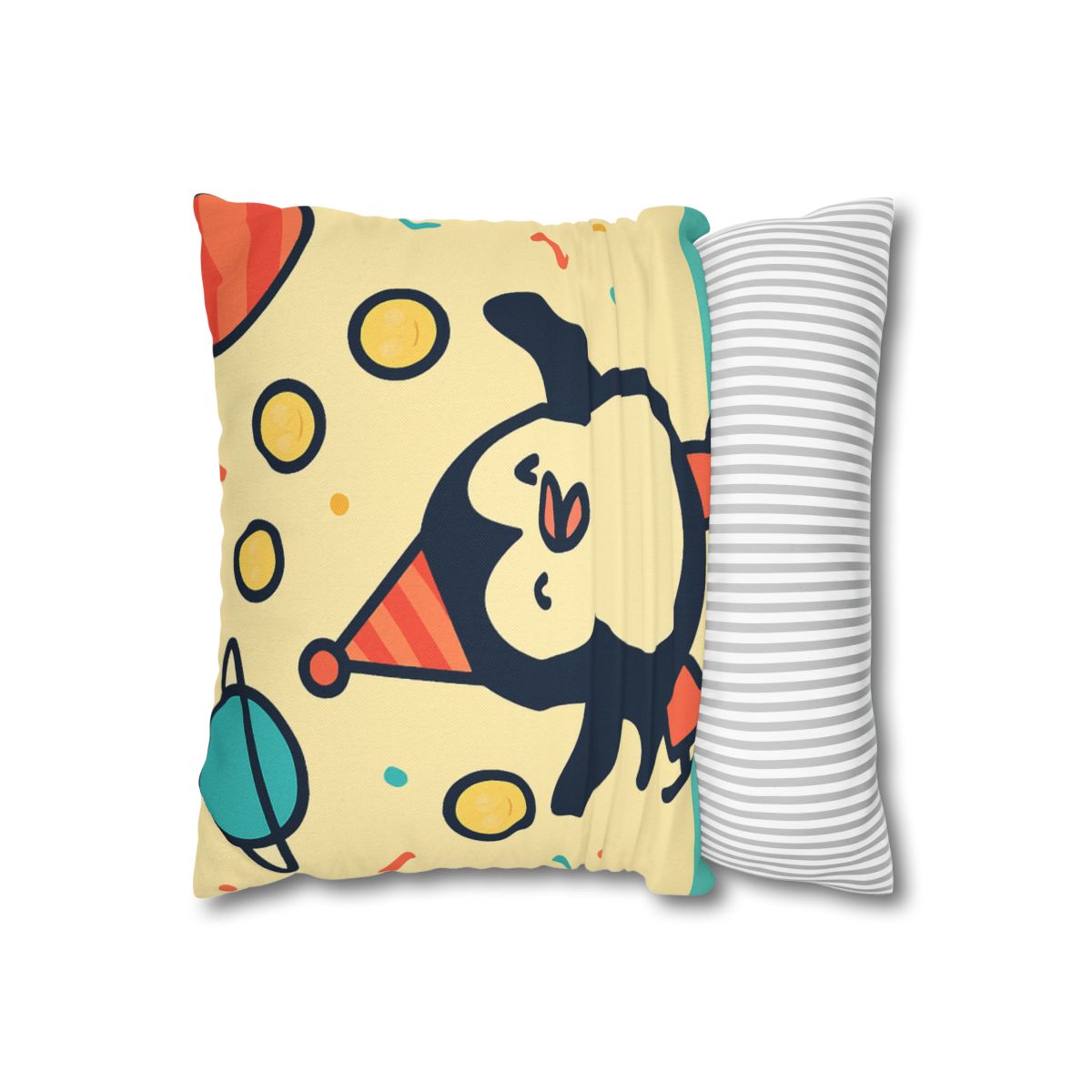 Cosmic Carnival Penguin designer print pillow cases