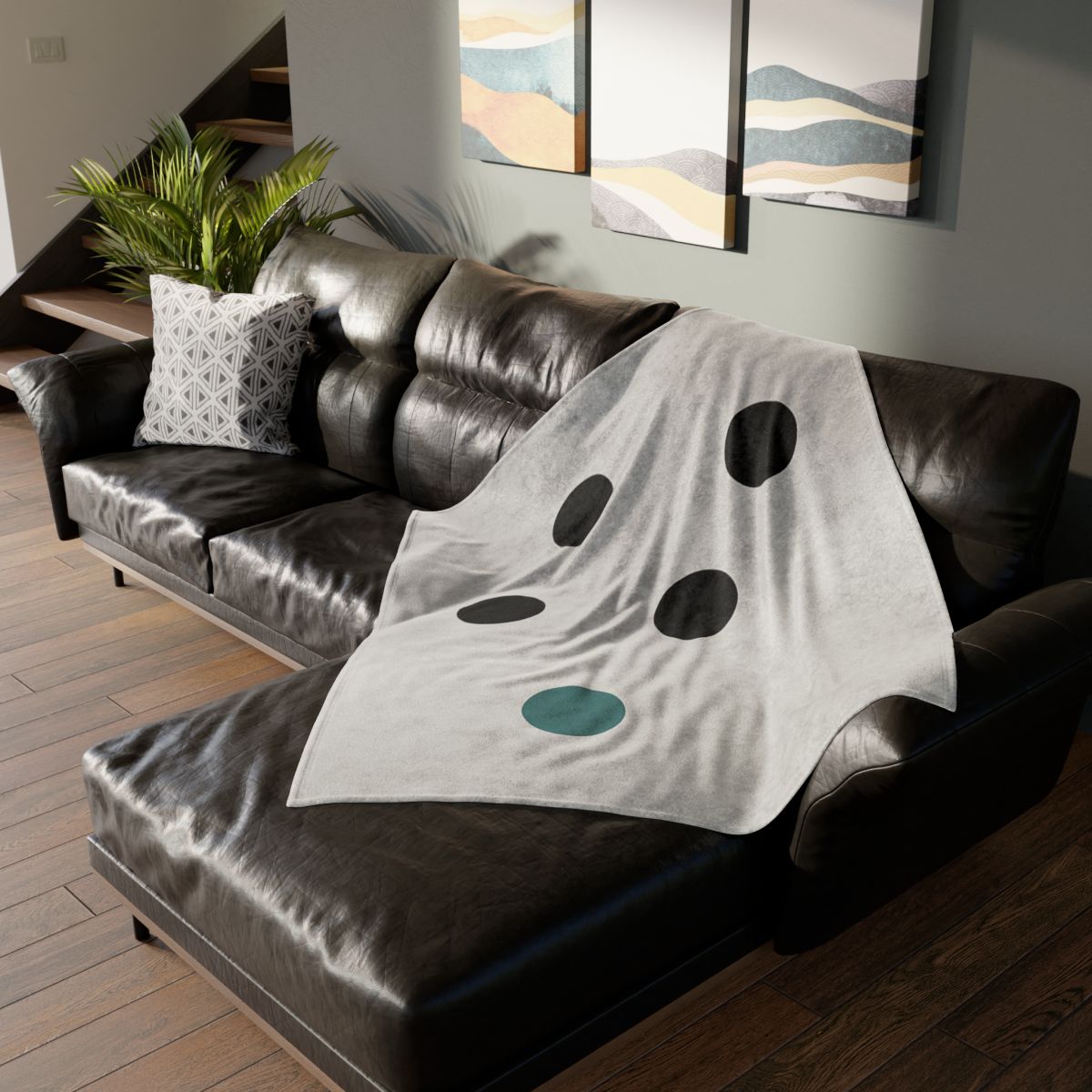 Sparse Dot Triangle designer printed blankets